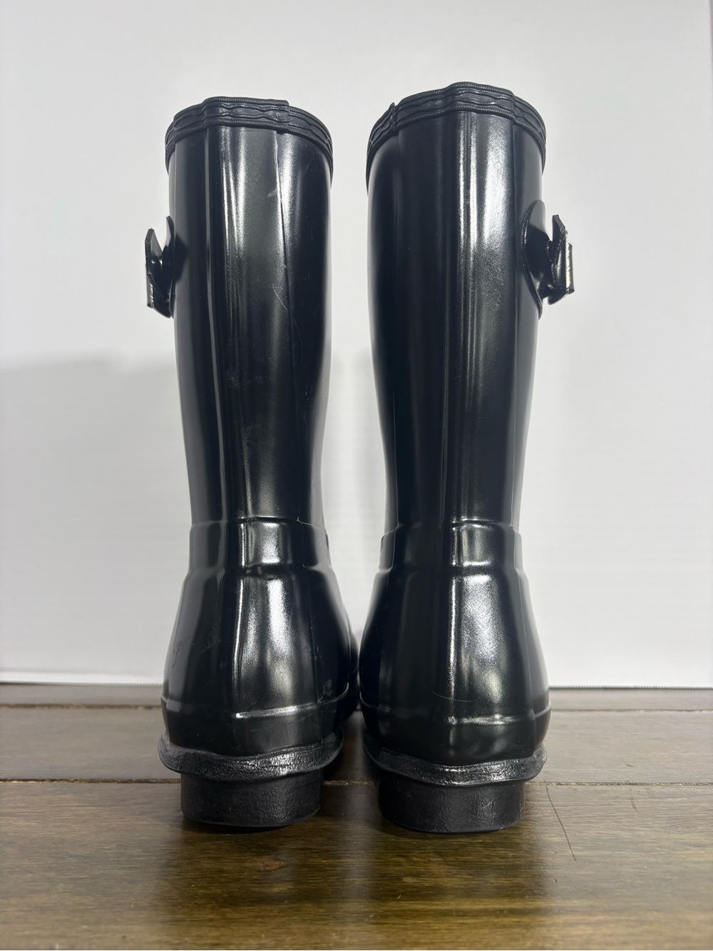 HUNTER Original Short Gloss Rain Boot - Women's Size 7 - Picture 4 of 8